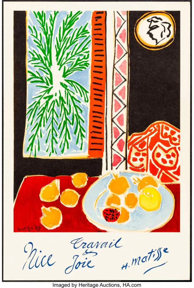 石版画 Matisse - Nice, Travail et joie