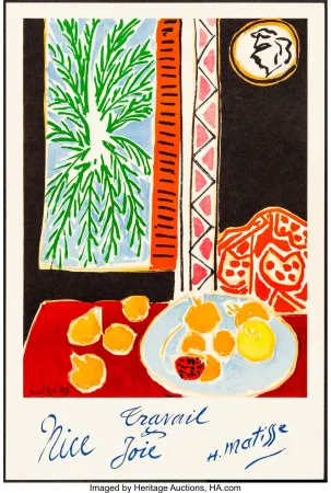 石版画 Matisse - Nice, Travail et joie