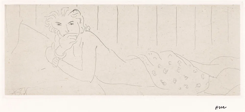 版画 Matisse - Nu Allongé