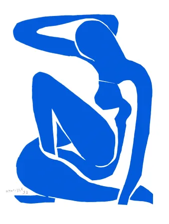 石版画 Matisse - Nu Bleu I (Blue Nude I)
