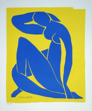 石版画 Matisse - Nu bleu II., 1952