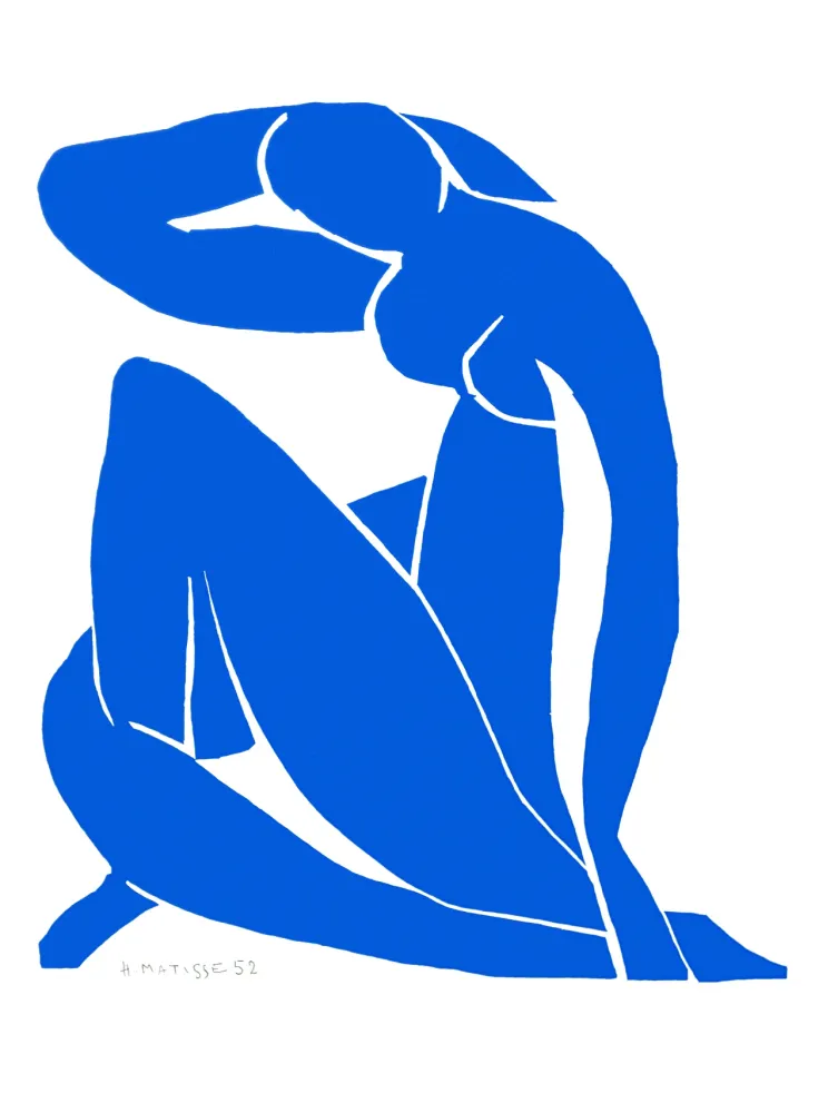 石版画 Matisse - Nu Bleu II (Blue Nude II)
