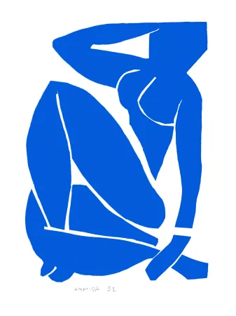 石版画 Matisse - Nu Bleu III (Blue Nude III)