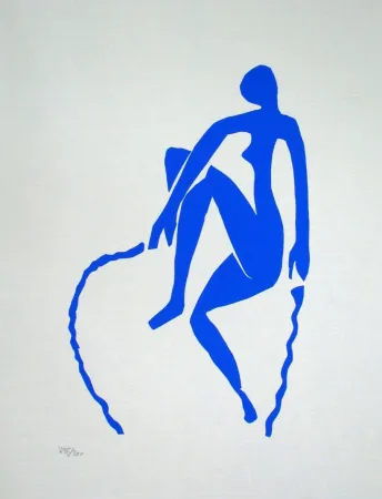 石版画 Matisse - Nu bleu, sauteuse de corde