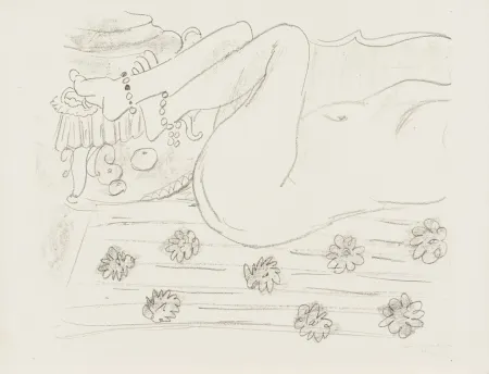 石版画 Matisse - Nu. Étude d’un mouvement de jambes