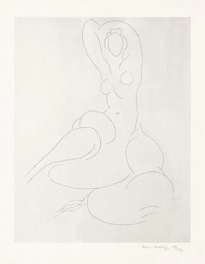 版画 Matisse - Nu pour Cleveland
