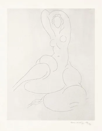 版画 Matisse - Nu pour Cleveland
