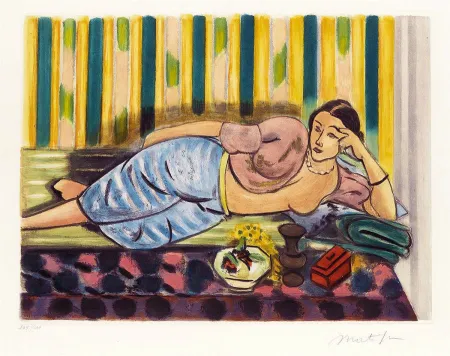 飞尘腐蚀法 Matisse - Odalisque au Coffret Rouge (Odalisque with Red Box)