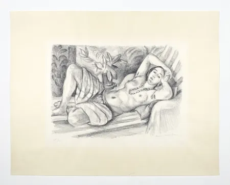 石版画 Matisse - Odalisque au Magnolia