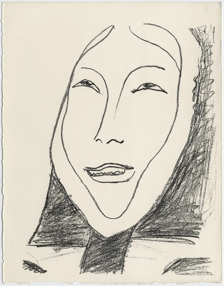 石版画 Matisse - Portrait de femme esquimau n° 4. 1947 (Pour Une Fête en Cimmérie)