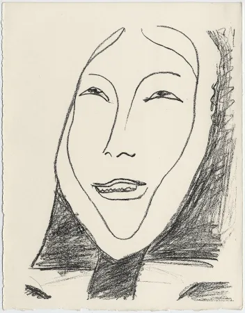 石版画 Matisse - Portrait de femme esquimau n° 4. 1947 (Pour Une Fête en Cimmérie)
