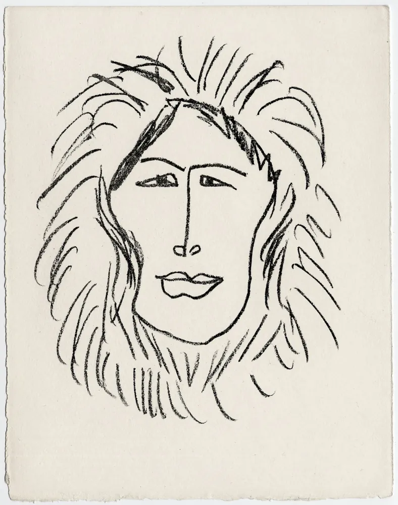 石版画 Matisse - Portrait d'homme esquimau n° 1. 1947 (Pour Une Fête en Cimmérie)