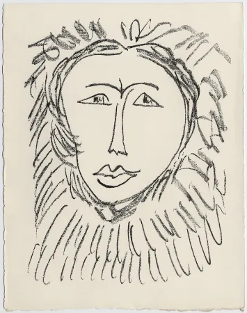 石版画 Matisse - Portrait d'homme esquimau n° 3. 1947 (Pour Une Fête en Cimmérie)