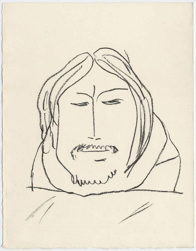 石版画 Matisse - Portrait d'homme esquimau n° 6. 1947 (Pour Une Fête en Cimmérie)