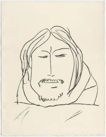 石版画 Matisse - Portrait d'homme esquimau n° 6. 1947 (Pour Une Fête en Cimmérie)