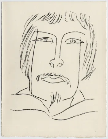 石版画 Matisse - Portrait d'homme esquimau n° 7. 1947 (Pour Une Fête en Cimmérie)