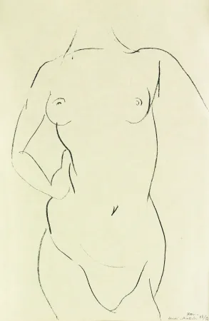 石版画 Matisse - Torse de face