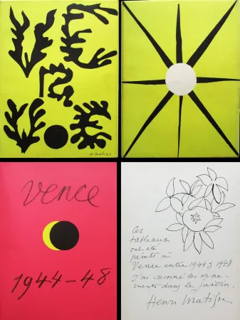 插图书 Matisse - Verve n° 21-22. VENCE 1944-48. Couverture originale d'après les papiers découpés