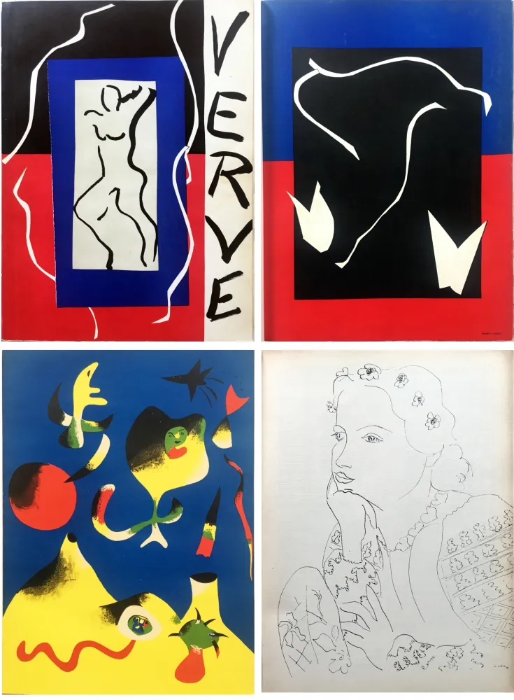 插图书 Matisse - VERVE Vol. I n° 1. (couverture de Matisse). 