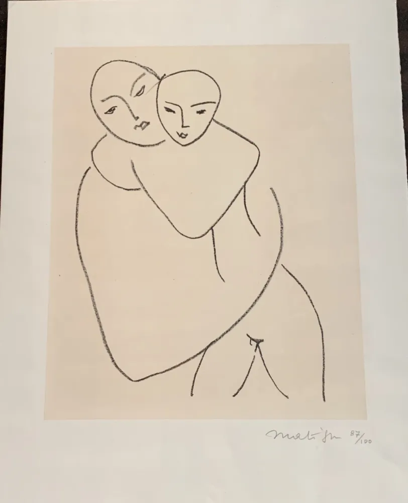石版画 Matisse - Vierge et l’enfant