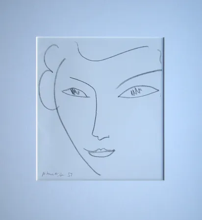 石版画 Matisse - Visage