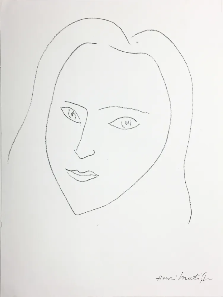 石版画 Matisse - VISAGE (1943)