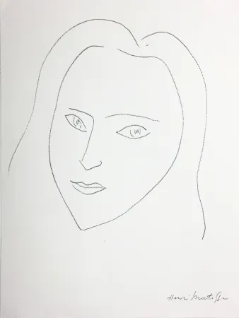 石版画 Matisse - VISAGE (1943)