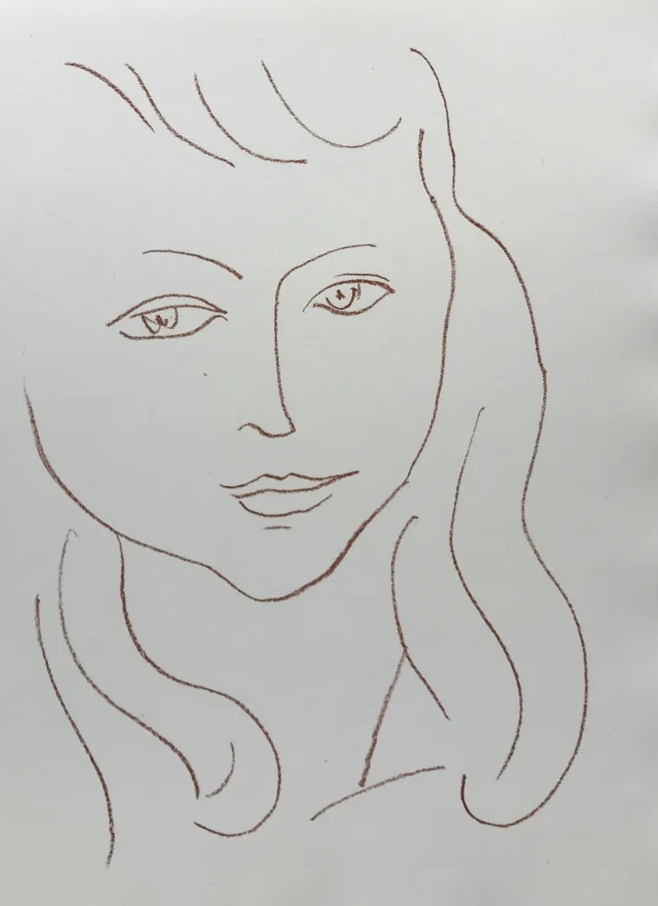 石版画 Matisse - Visages II