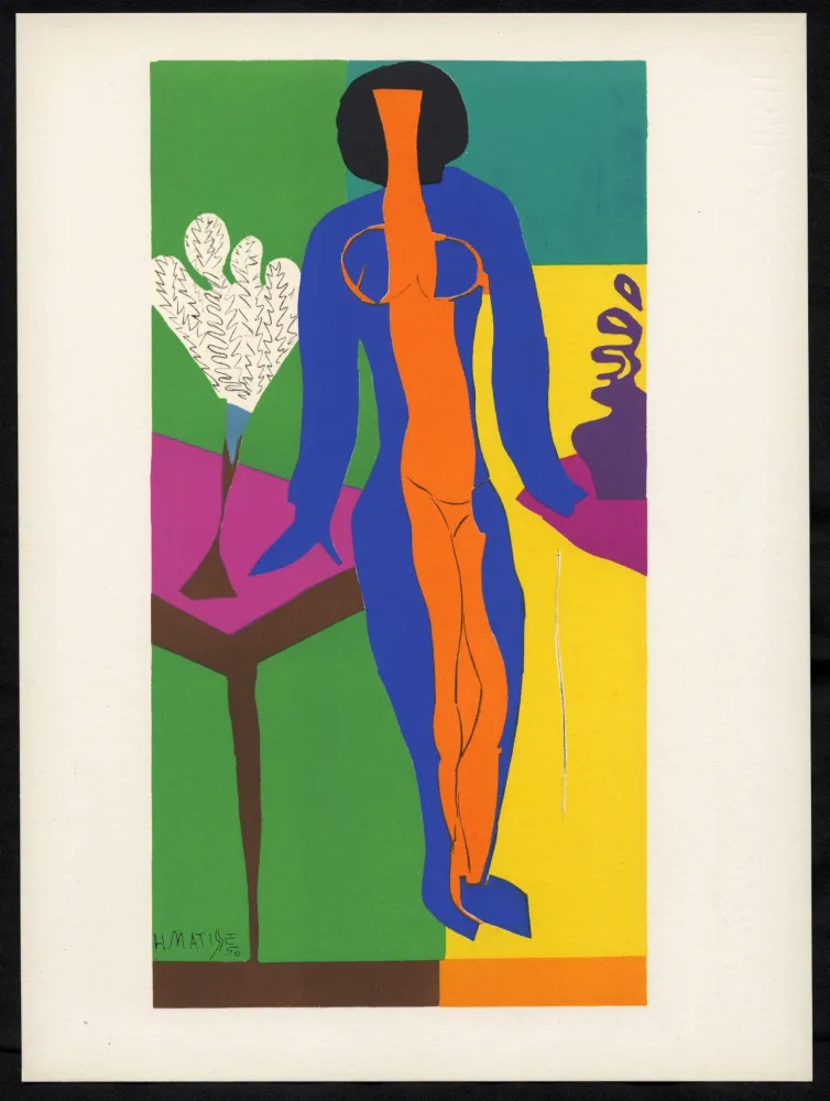 石版画 Matisse - ZULMA (1950). Très rare épreuve du tirage de luxe sur Arches (1958)