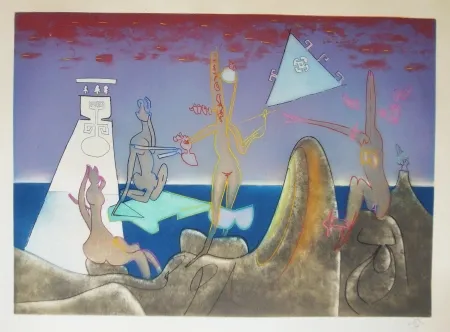 蚀刻版画 Matta - 4 a.m.