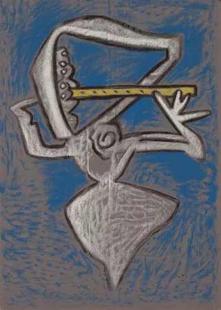 石版画 Matta - Affiche pour le théâtre municipal musical, France culture, Festival d'Avignon.