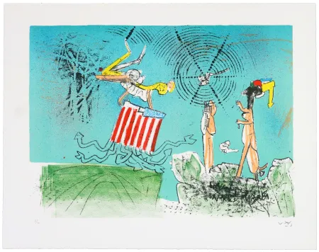 石版画 Matta - All Cosmicstrippers V