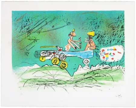 石版画 Matta - All Cosmicstrippers VI