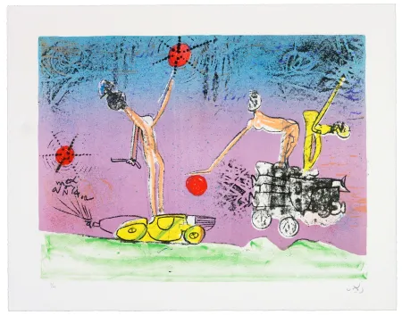 石版画 Matta - All Cosmicstrippers VII