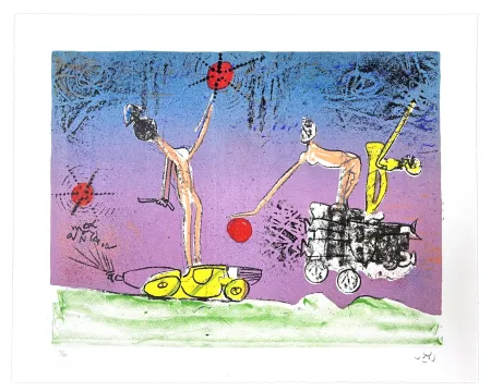 石版画 Matta - All Cosmicstrippers VII