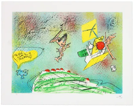 石版画 Matta - All Cosmicstrippers VIII