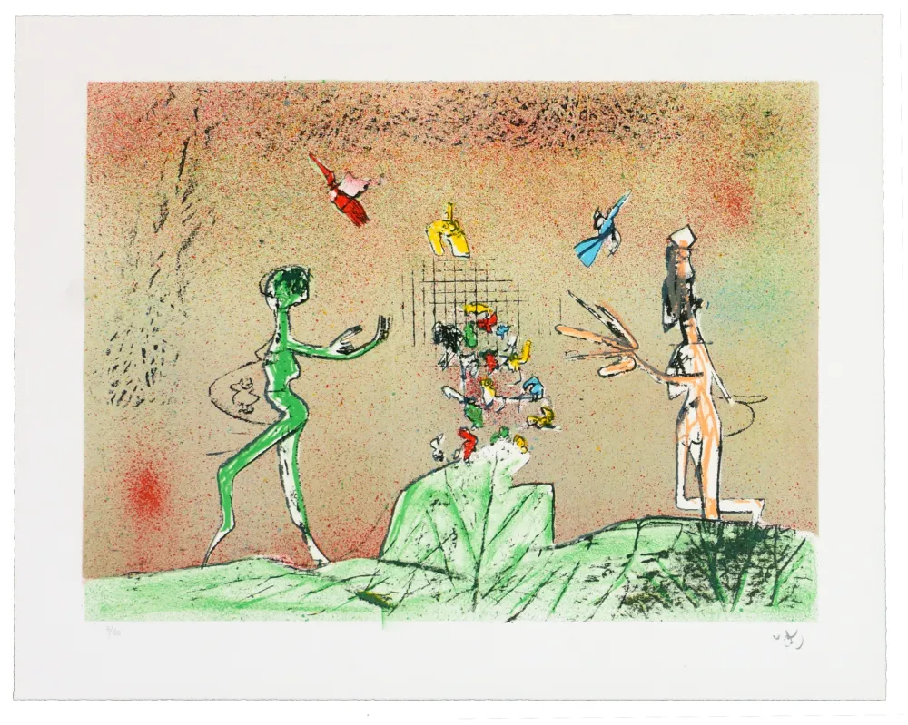 石版画 Matta - All Cosmicstrippers XIII