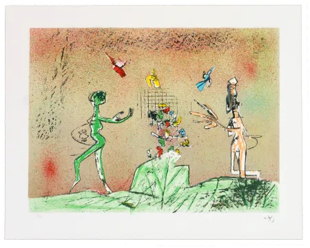 石版画 Matta - All Cosmicstrippers XIII