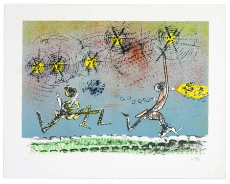 石版画 Matta - All Cosmicstrippers XVI