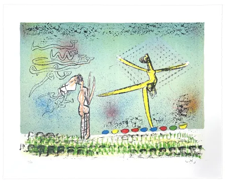 石版画 Matta - All Cosmicstrippers XVI