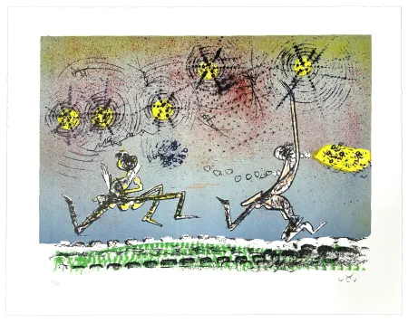 石版画 Matta - All Cosmicstrippers XVII