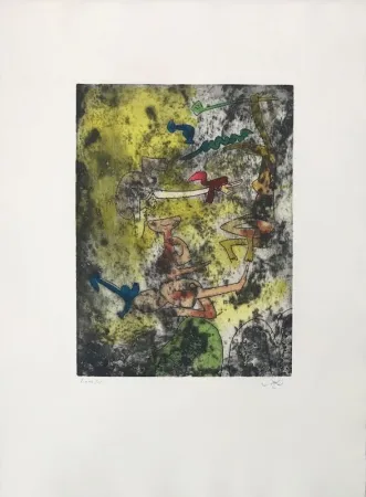 蚀刻版画 Matta - Centre Noeuds 