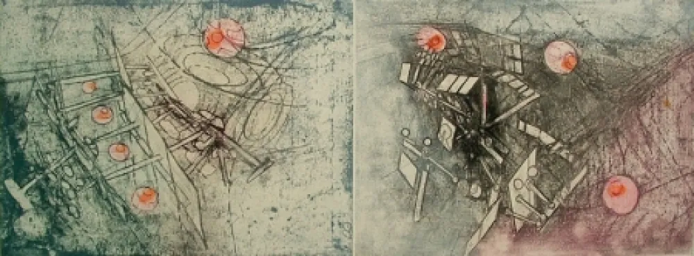 版画 Matta - Come Detta Dentro Ve Significo, plates 18 & 19 (diptych)