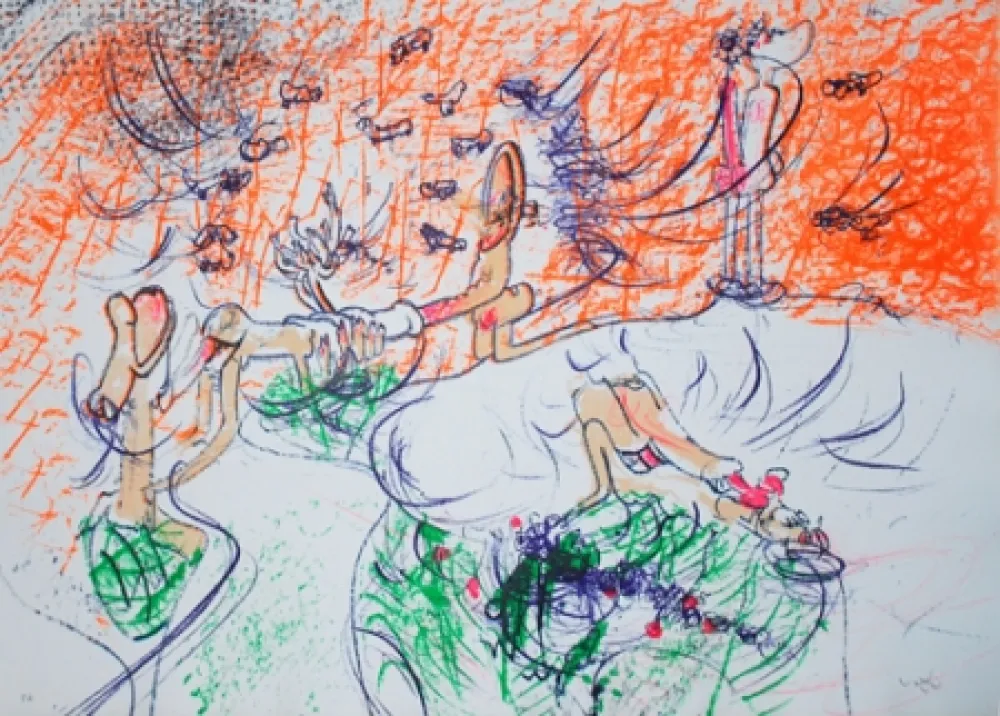 石版画 Matta - Composition 