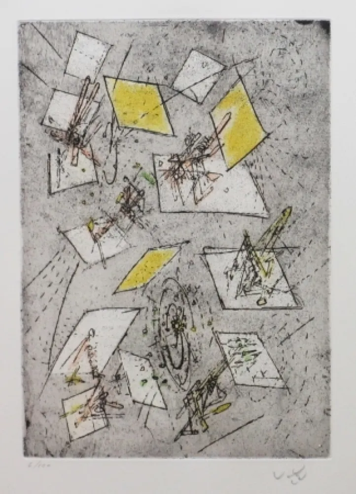 蚀刻飞尘法 Matta - Droites libérées (planche 10)