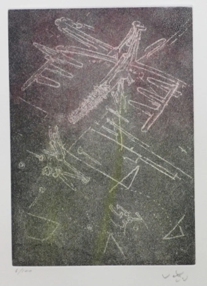 蚀刻飞尘法 Matta - Droites libérées (planche 8)