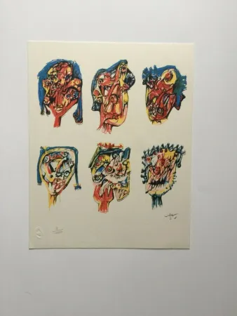 石版画 Matta - D'yeux (from Morfolgie Verbali)