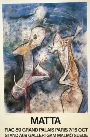 海报 Matta - Exhibition poster 1989