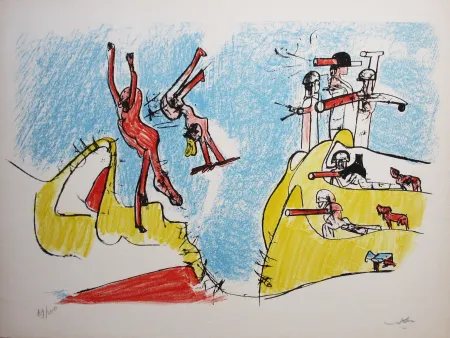 石版画 Matta - Had a Great Fall