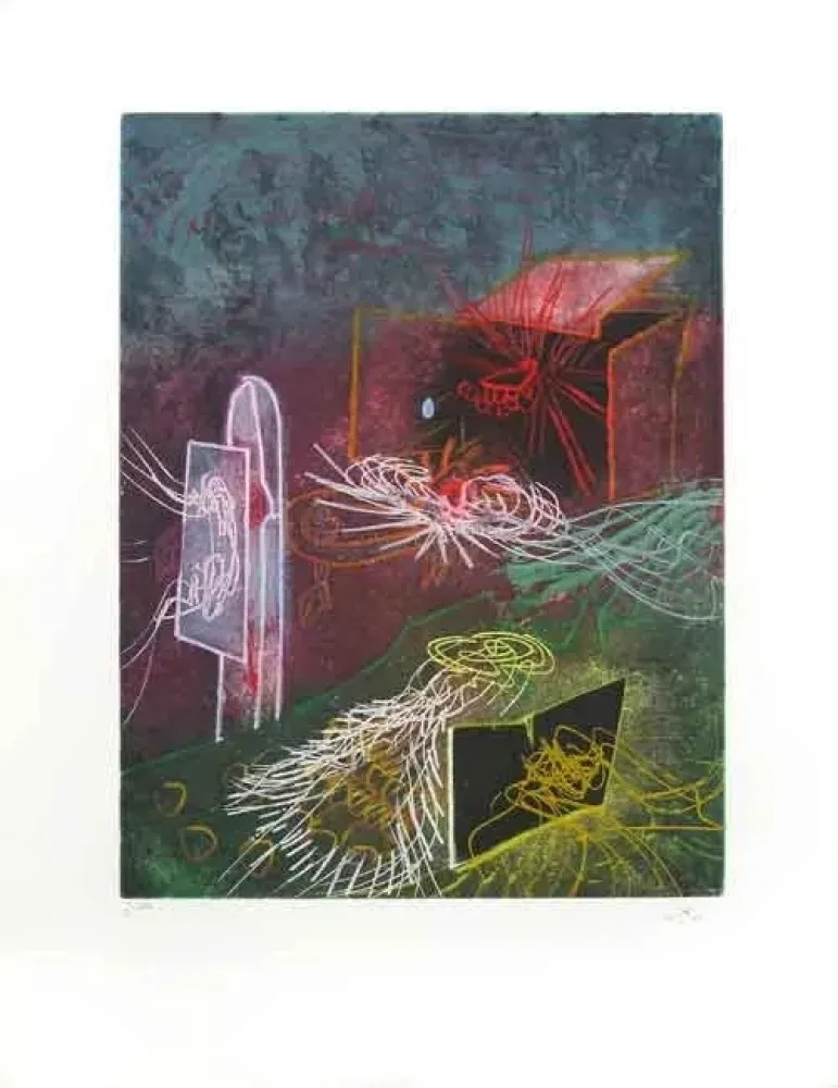 蚀刻版画 Matta - L' Explosionándola qui éclaire mon abime